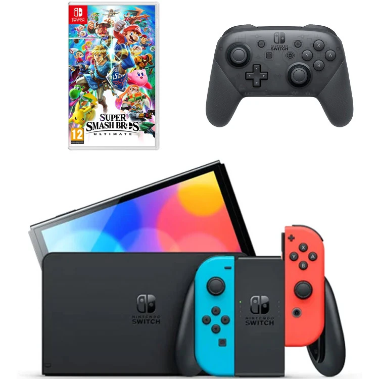 خرید نینتندو سوییچ اولد - جوی کان قرمز/آبی باندل Super Smash Pro