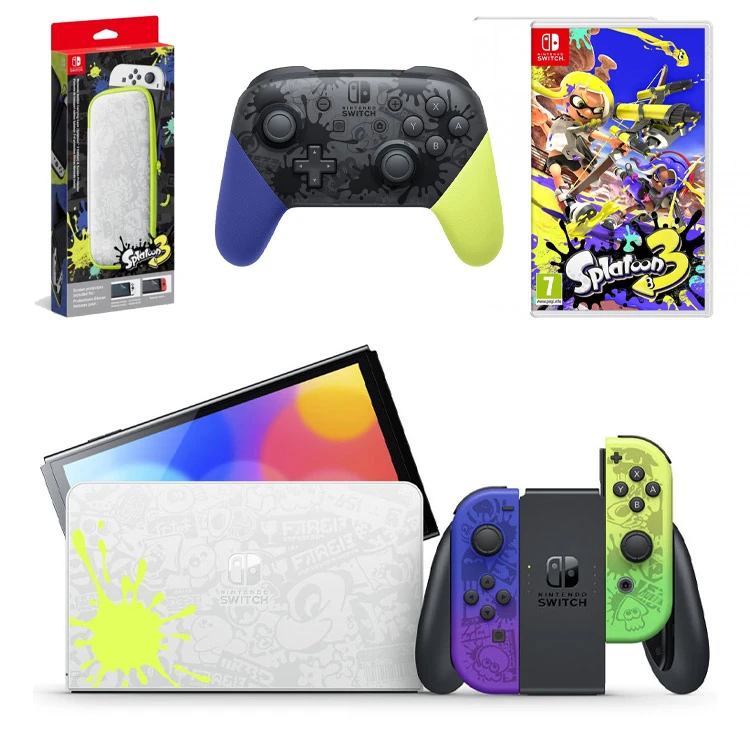 خرید نینتندو سوییچ اولد - نسخه محدود بازی Splatoon 3 - پک کامل