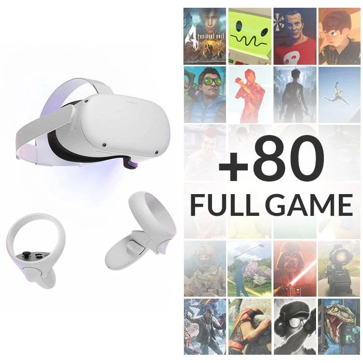 خرید هدست واقعیت مجازی Oculus Quest 2 - ظرفیت 256 گیگابایت +۸۰ بازی نصب شده