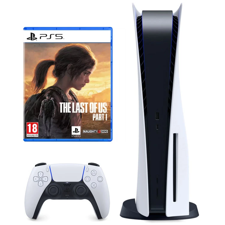 خرید پلی استیشن 5 دیسک خور + بازی The Last of Us Part 1