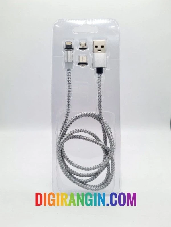 خرید کابل مغناطیسی سری جدا شونده X-CABLE | شارژ و انتقال داده 360 درجه | دیجی رنگین