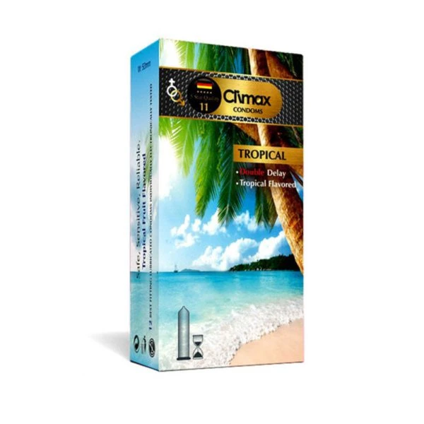 خرید کاندوم تروپیکال تاخیری کلایمکس مدل TROPICAL