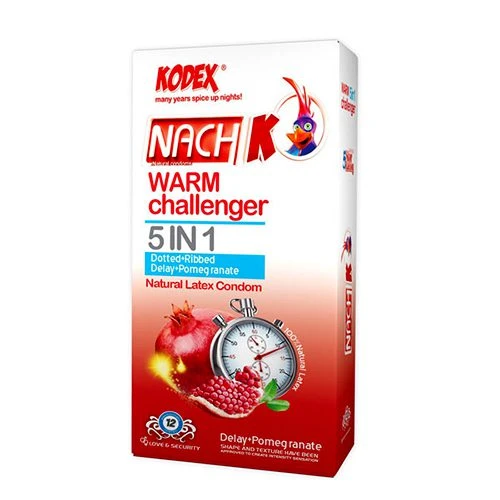 خرید کاندوم کدکس تاخیری گرم 5 کاره warm challenger