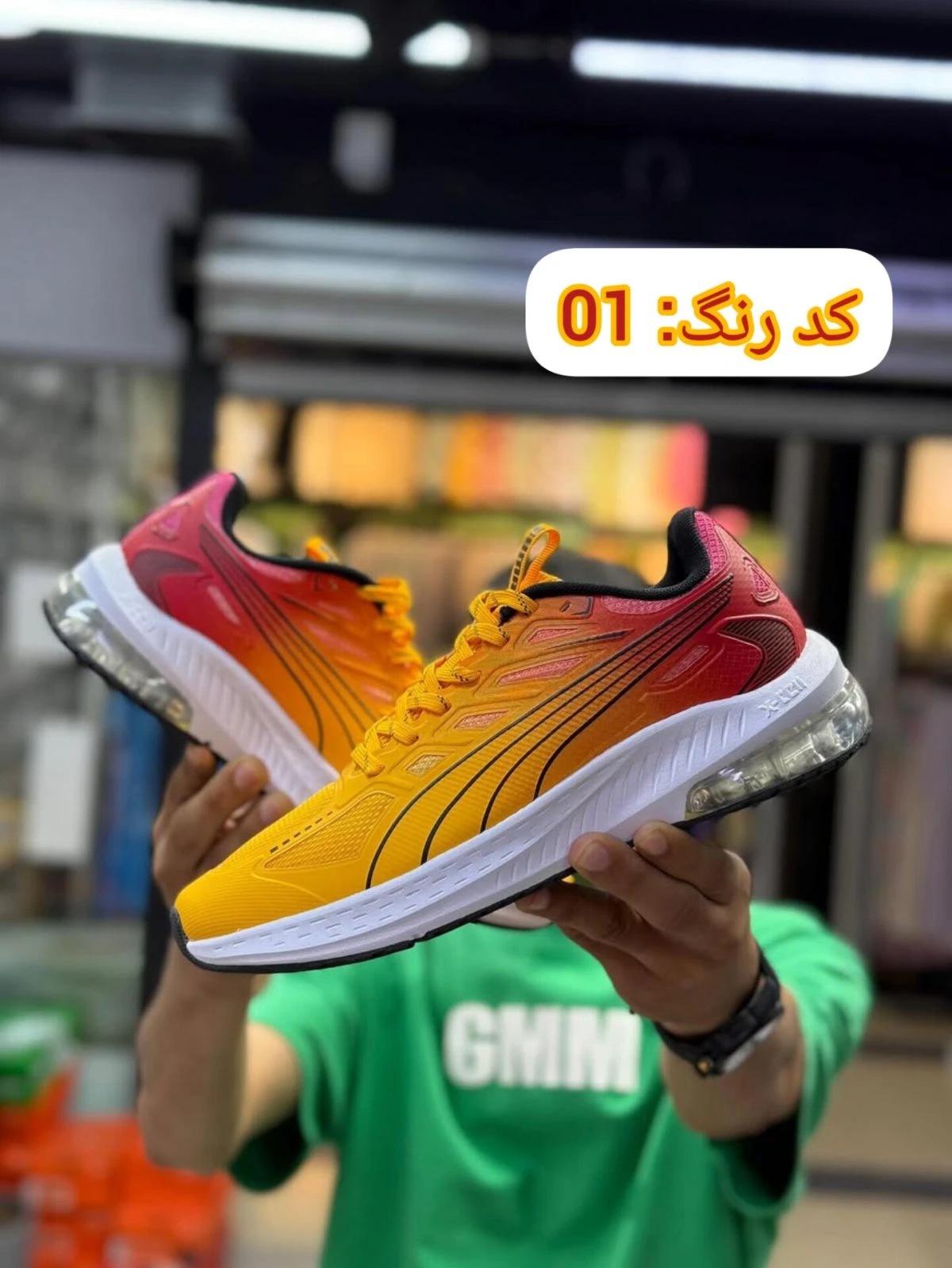 خرید کتونی مردانه پوما XL | پاشنه پمپی مخصوص رانینگ و تمرین | سایز 41 تا 45 | کد 15