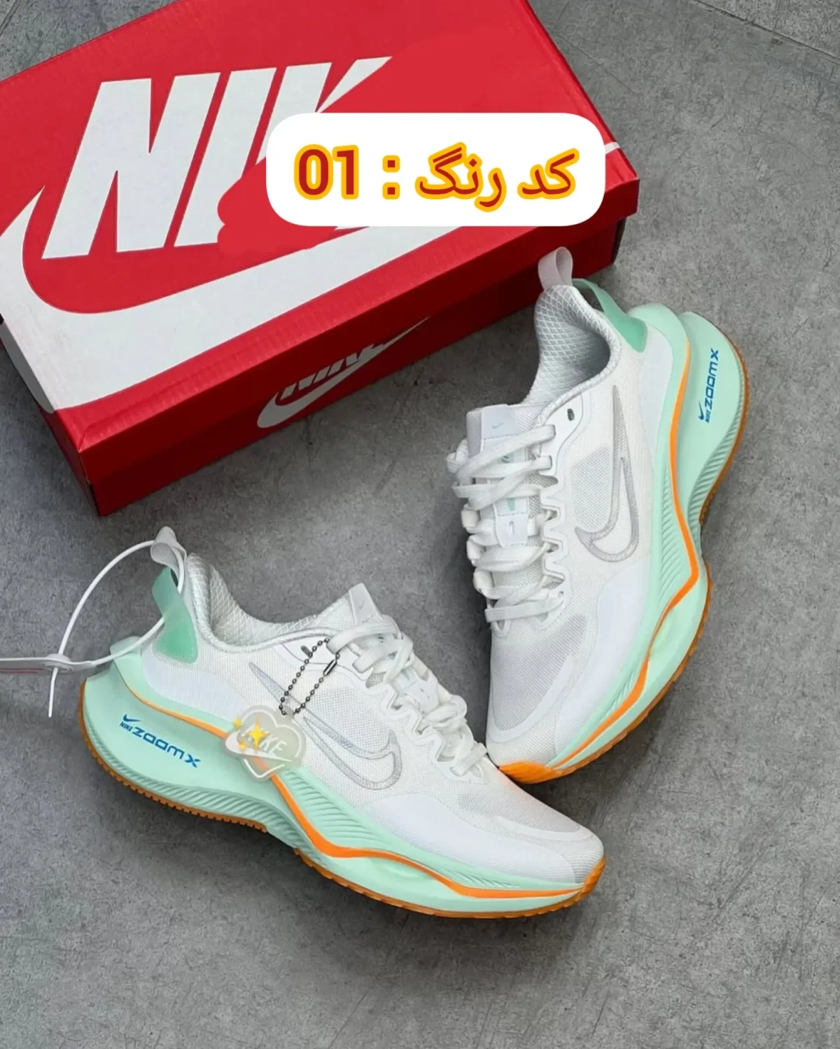 خرید کتونی نایک زوم ایکس طرح جدید – رانینگ، نرم و سبک، مناسب تمرین و روزمرگی، سایز 37 تا 40 | کد 55