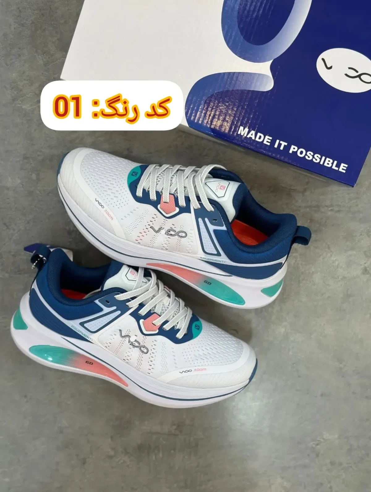 خرید کتونی ویکو اورجینال دخترانه | 7 رنگ جذاب | رانینگ و روزمره | سایز 37 تا 40 |کد 22