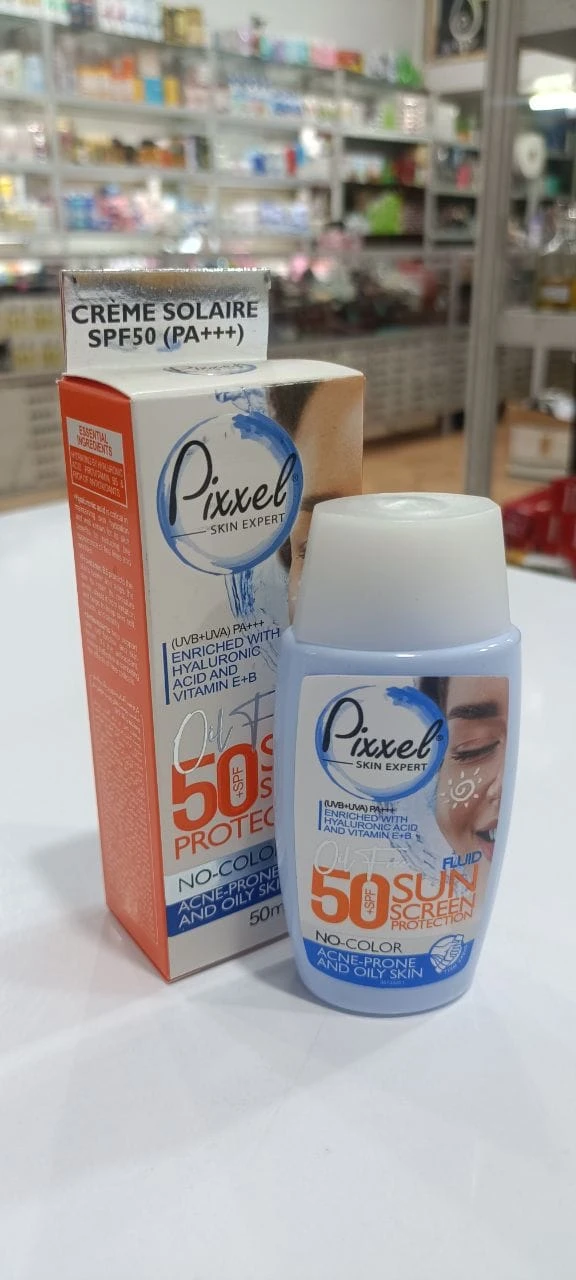خرید کرم ضد آفتاب پیکسل بی‌رنگ SPF 50 مخصوص پوست چرب و جوشی | محصول اصل Pixxel Skin Expert از لیان‌استور