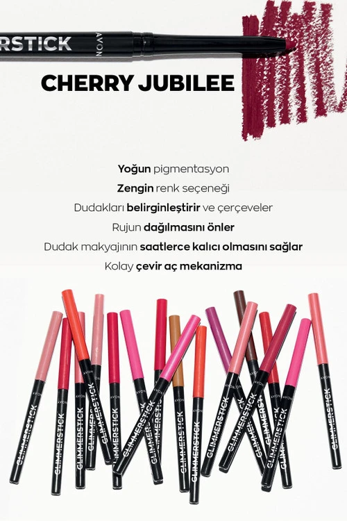 خط لب مدادی GLIMMERSTICK آون Avon