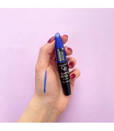 خط چشم آبی گلدن رزblue Golden roseمدل cats eye
