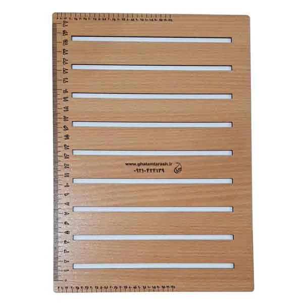 خط کش کتابت چوبی سایز درشت