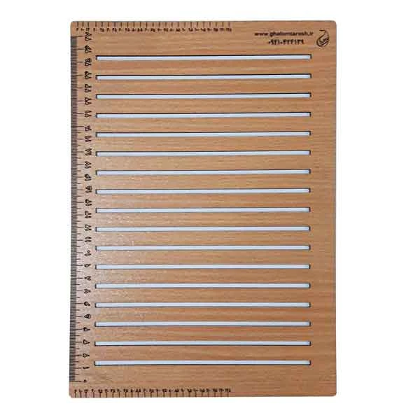 خط کش کتابت چوبی سایز ریز