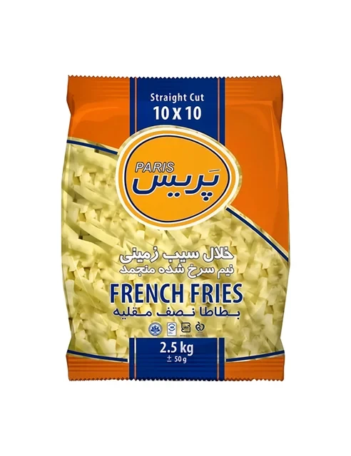خلال سیب زمینی منجمد پریس سایز 10*10 - 2.5 کیلوگرم