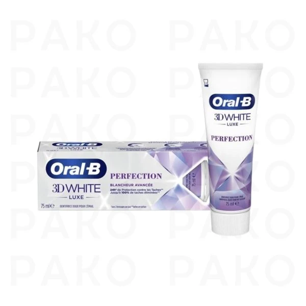 خمیر دندان اورال بی 3D WHITE مدل PERFECTION حجم 75 میل