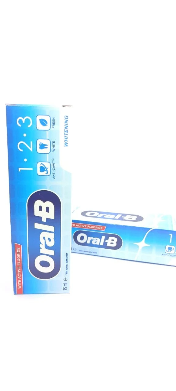 خمیر دندان اورال-بی Oral‑B 1‑2‑3اصل| سفیدکننده و ضدپوسیدگی