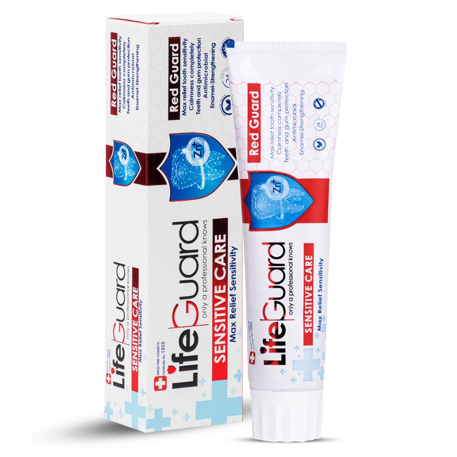 خمیر دندان حساس (Red Guard) برند لایف گارد با حجم 120 گرم