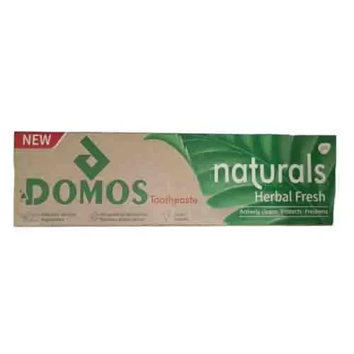 خمیر دندان دوموس Domos مدل Natural وزن 180 گرم اصل و اورجینال