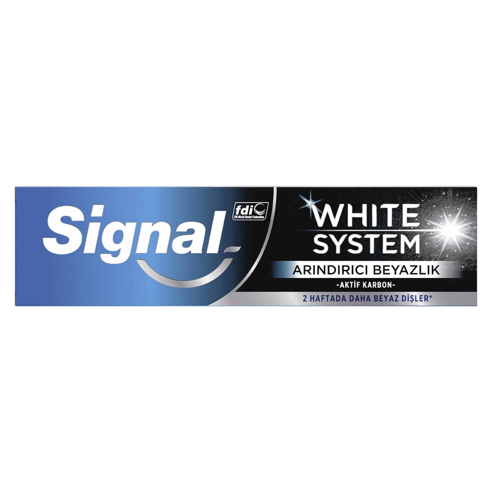 خمیر دندان سیگنال Signal مدل White System زغالی حجم 75 میل اصل و اورجینال