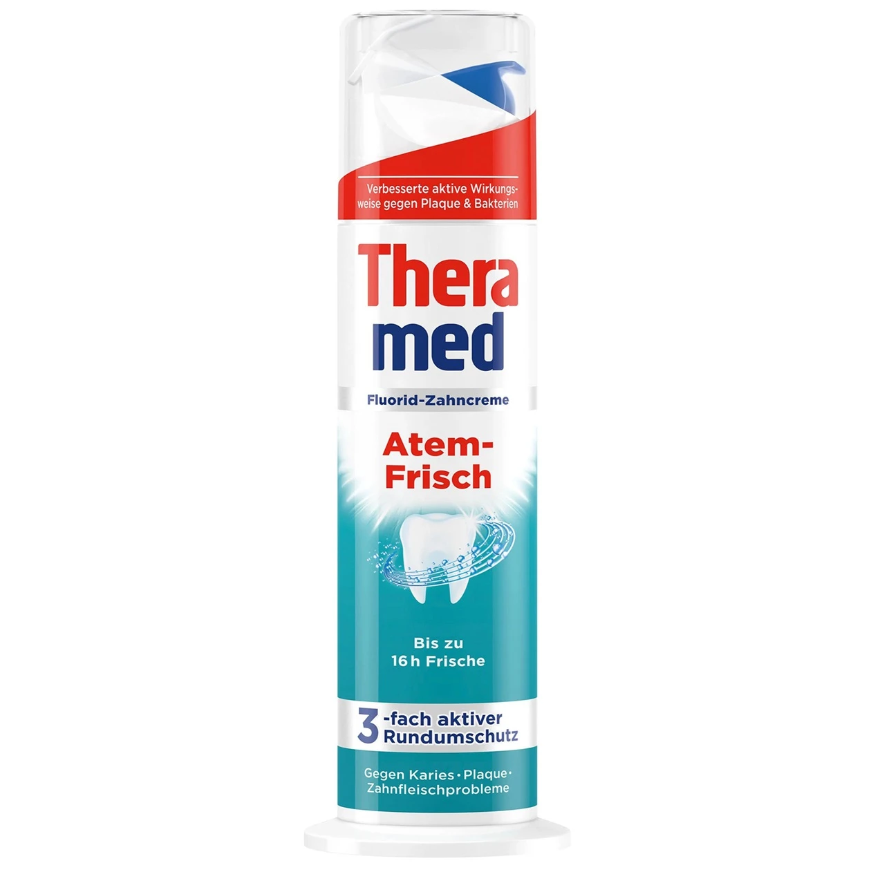 خمیر دندان پمپی ترامد Thera Med خنک کننده حجم 100 میل اصل و اورجینال