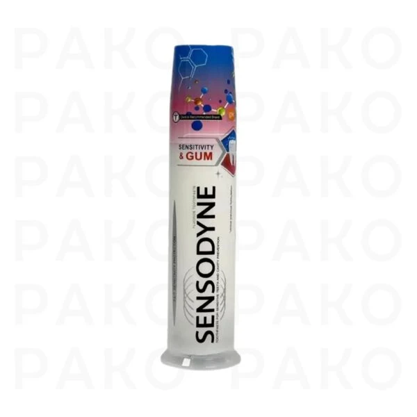 خمیر دندان پمپی سنسوداین سری Sensitivity & Gum حجم 100 میل sensodyne
