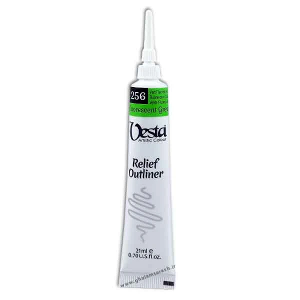 خمیر دورگیر وستا مدل Fluorescent Green 256 حجم ۲۱ میلی لیتر