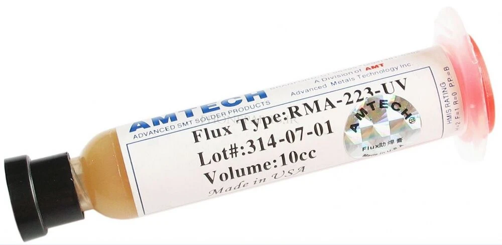 خمیر فلاکس سرنگی AMTECH مدل RMA-223 UV - اوریجینال