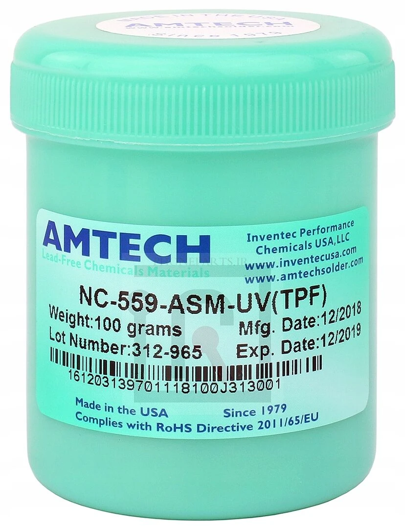 خمیر فلاکس کاسه ای amtech مدل NC-559-ASM-UV