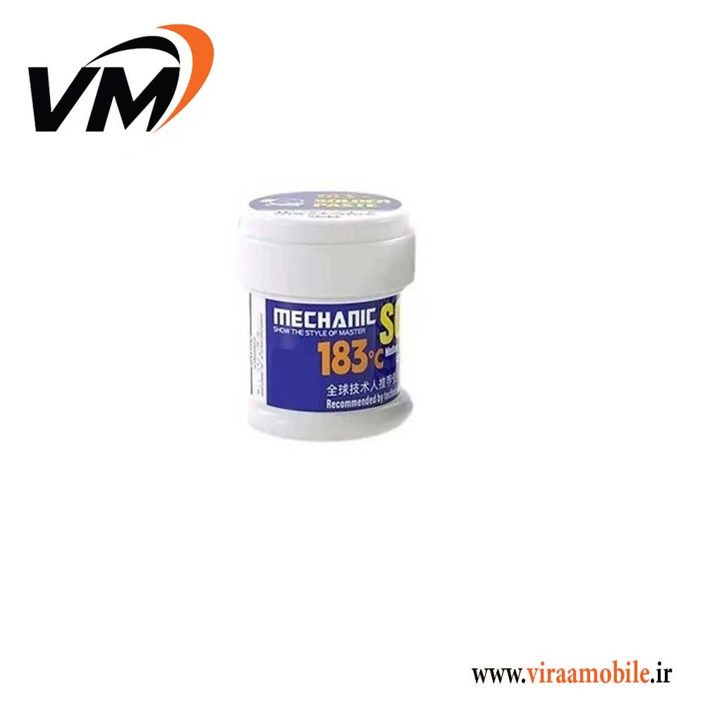 خمیر قلع 183 درجه 50 گرمی مکانیک MECHANIC ZW50