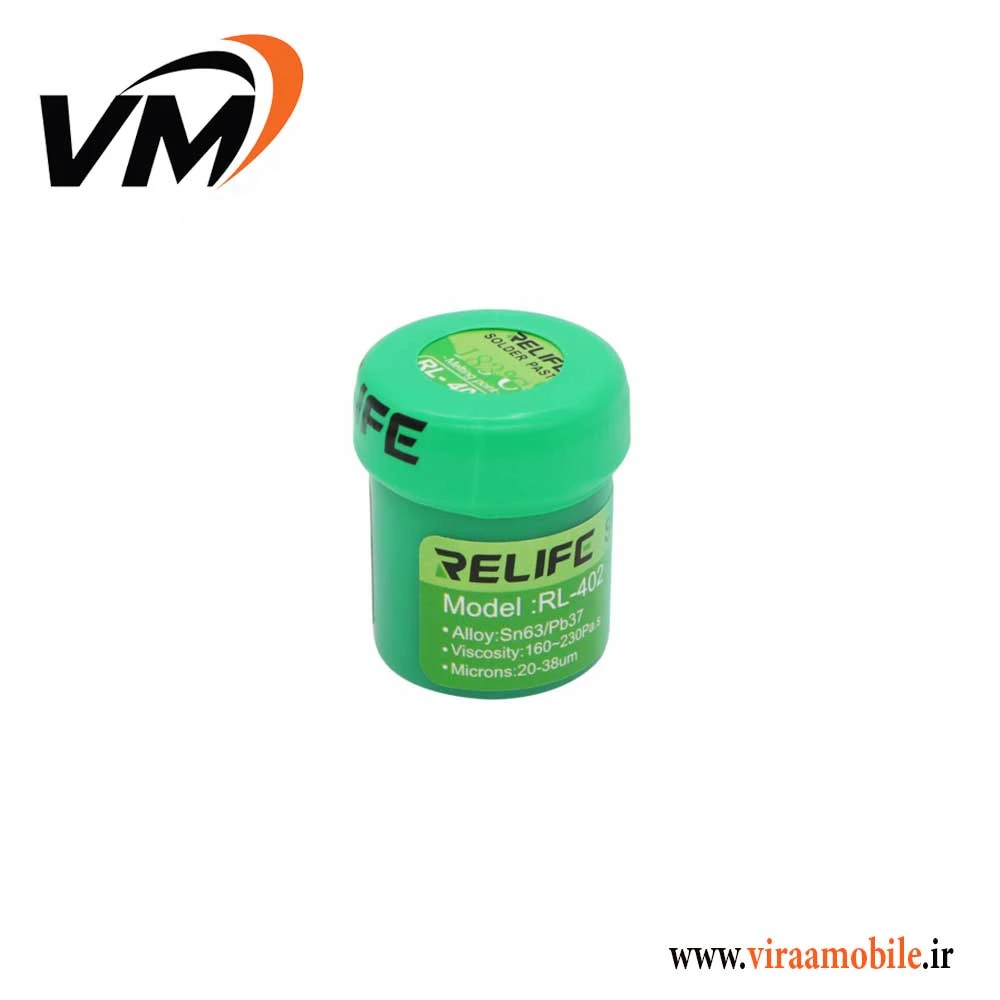 خمیر قلع ریلایف درجه ذوب 183 درجه Relife RL-402