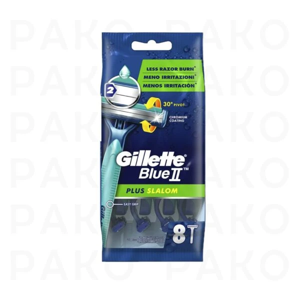 خودتراش ژیلت مدل Blue 2 plus gillette بسته 8 عددی