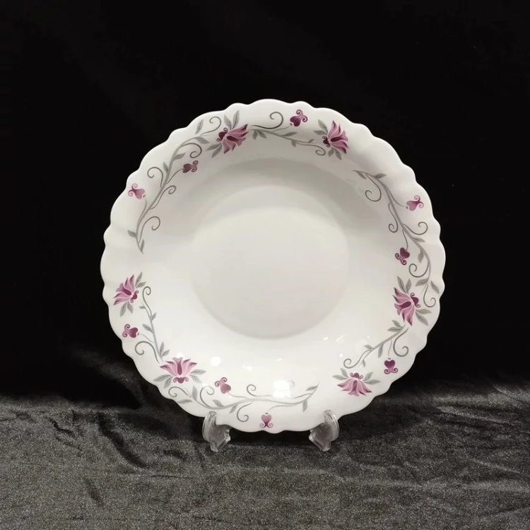خورشت خوری آرکوپال پارس اپال مدل لیندا 124 گل بنفش