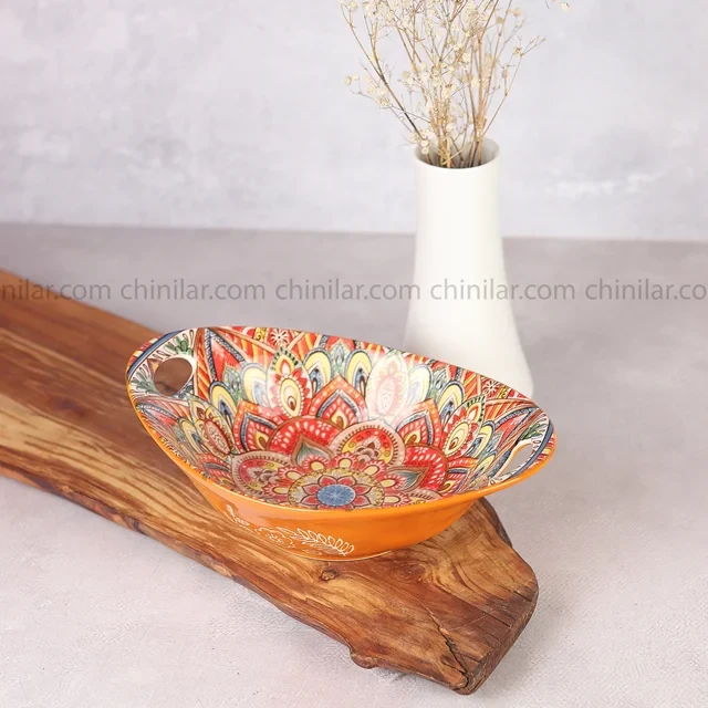خورشت خوری سرامیکی طرح پاییز تکی