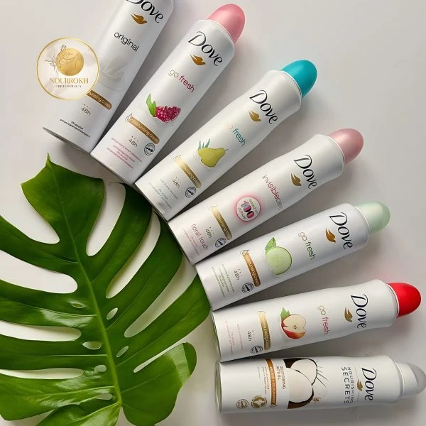 دئودورانت اسپری داو Dove – مجموعه کامل ضد تعریق ۴۸ ساعته Dove Deodorant Spray Collection (48H Protection)