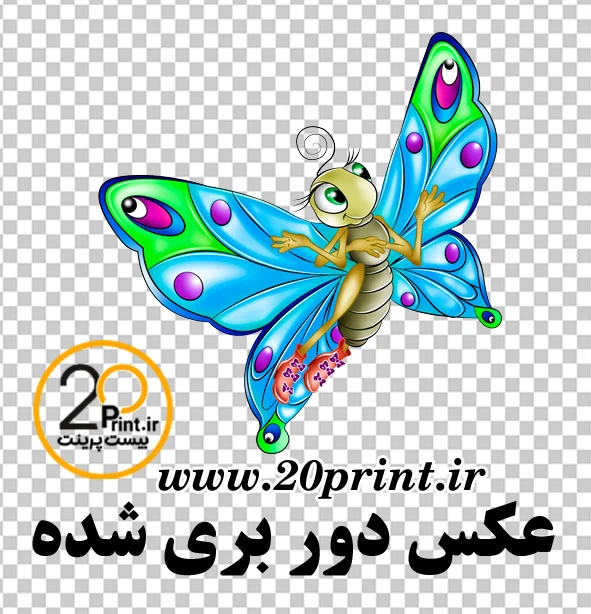 دانلود عکس پروانه کودکانهpng رایگان