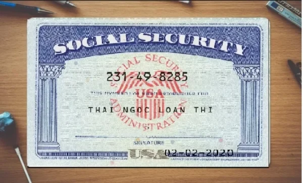 دانلود فایل لایه باز SSN کارت آمریکا