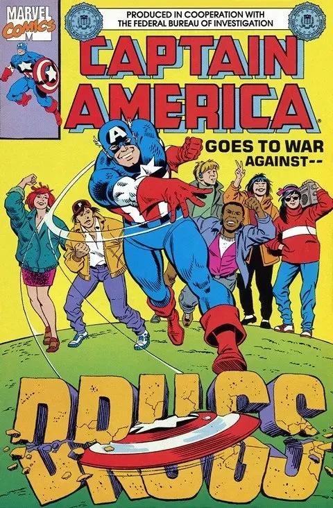 دانلود کمیک Captain America Goes To War Against Drugs (FBI Edition) (1991)