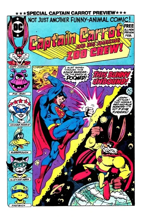 دانلود کمیک Captain Carrot and His Amazing Zoo Crew #0 – 2 (1982)