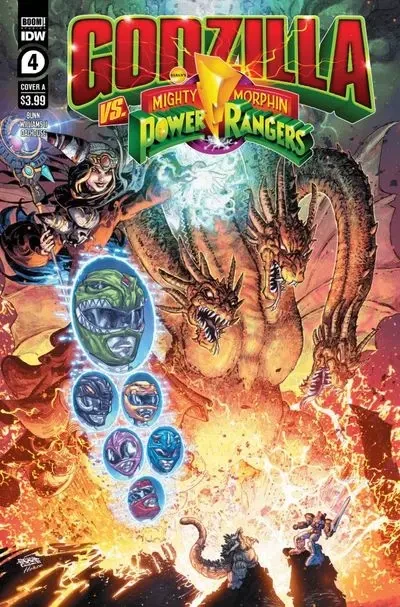 دانلود کمیک Godzilla vs. The Mighty Morphin Power Rangers #4 (2022)