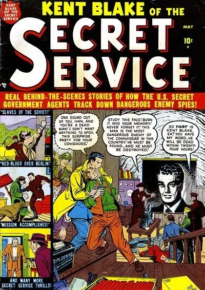 دانلود کمیک Kent Blake of The Secret Service #1-14 (1951)