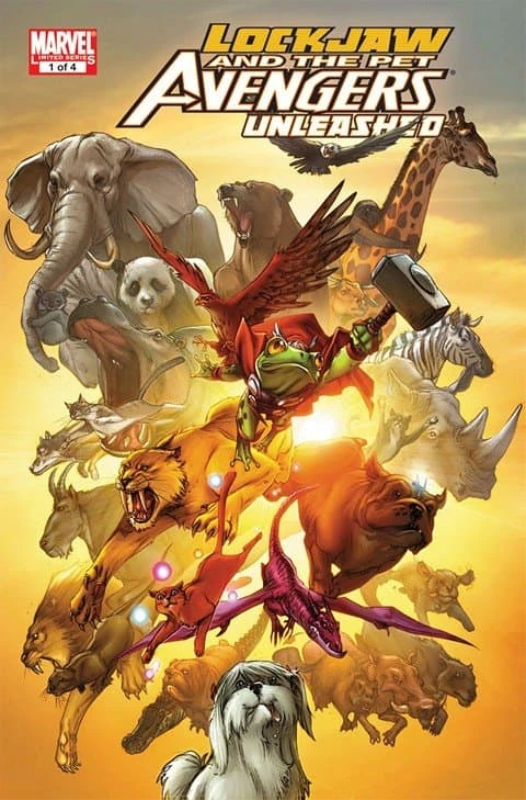 دانلود کمیک Lockjaw and the Pet Avengers Unleashed #1 – 4 (2010)