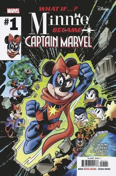 دانلود کمیک Marvel & Disney – What If…? Minnie Became Captain Marvel #1