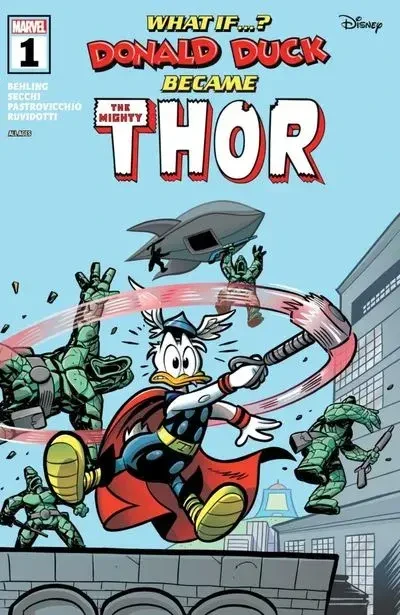 دانلود کمیک Marvel and Disney – What If…? Donald Duck Became Thor #1
