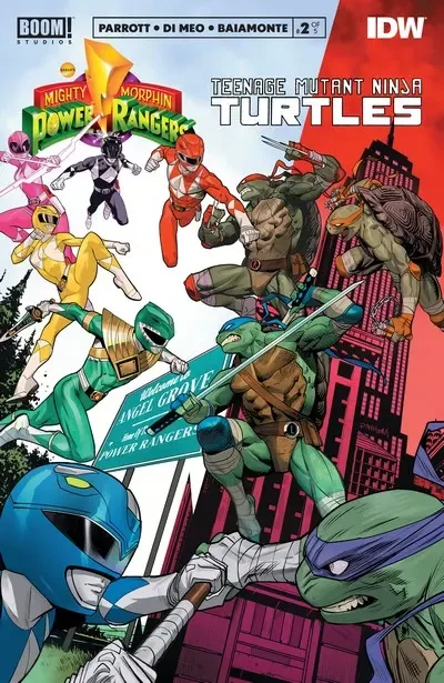 دانلود کمیک Mighty Morphin Power Rangers – Teenage Mutant Ninja Turtles #2 (2020)