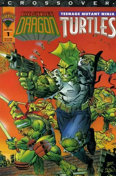 دانلود کمیک Savage Dragon – Teenage Mutant Ninja Turtles Crossover (1993)