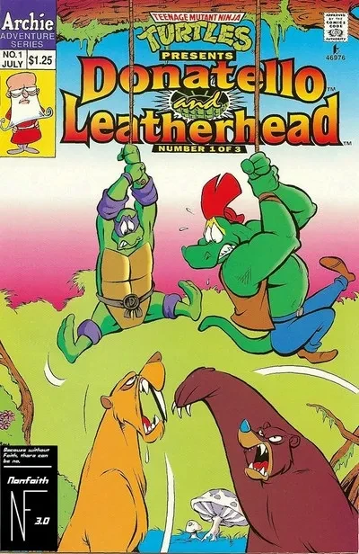 دانلود کمیک Teenage Mutant Ninja Turtles Presents – Donatello and Leatherhead #1 – 3 (1993)