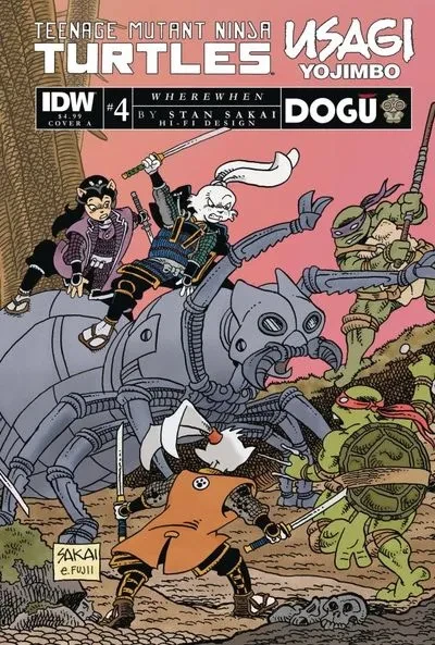 دانلود کمیک Teenage Mutant Ninja Turtles – Usagi Yojimbo – WhereWhen #4 (2023)