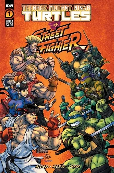 دانلود کمیک Teenage Mutant Ninja Turtles vs. Street Fighter #1 (2023)