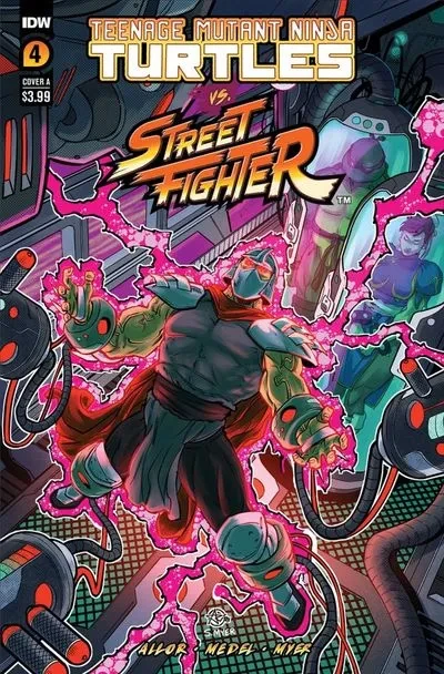 دانلود کمیک Teenage Mutant Ninja Turtles vs. Street Fighter #4 (2023)