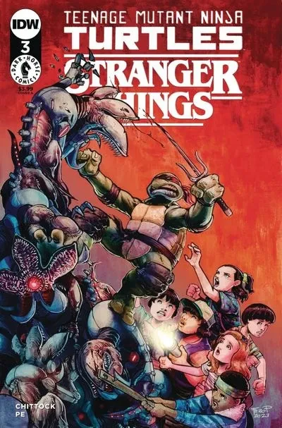 دانلود کمیک Teenage Mutant Ninja Turtles x Stranger Things #3 (2023)