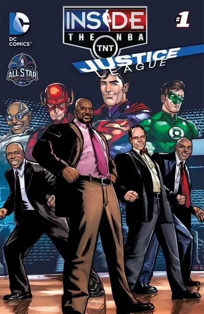 دانلود کمیک The Justice League Goes Inside The NBA – All Star Edition (2014)
