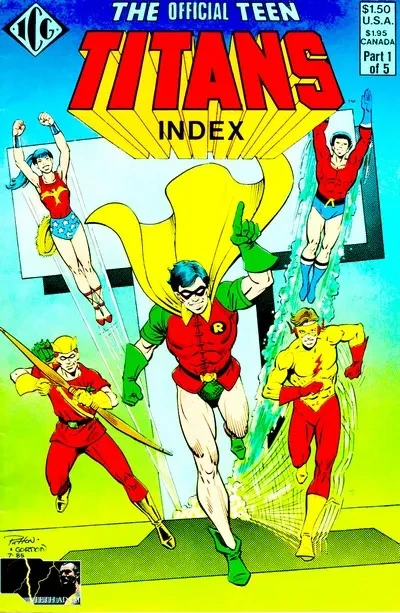 دانلود کمیک The Official Teen Titans Index #1 – 5 (1985)